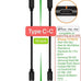 10-Pack Multi Short USB Cables & TypeC-C Cables for Charging Stations Compatible/w iPhone17,16,15, iPhone14-5/ iPads/iPad mini/iPad Pros/Samsung Moblies & Tablets/Pixel & Nexus/HTC/Sony(Black)