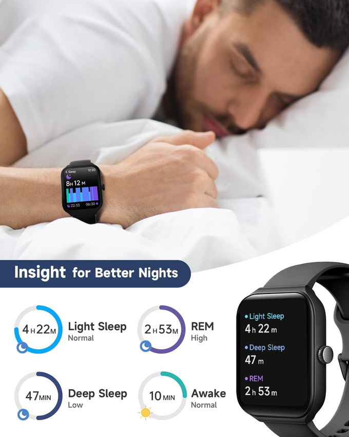1.95" Smart Watch for Men Women with ALEXA, Fitness Watch for Android iOS