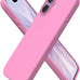 ORNARTO for iPhone 17 Case, Slim Liquid Silicone Cover, Chalk Pink