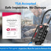 Forge TSA Approved Luggage Locks, Open Alert Cable Lock, Black, 2 Pack