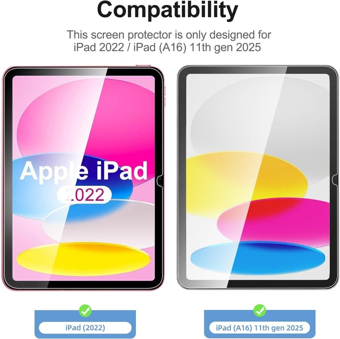 NEW'C for iPad (A16)/iPad (10th Generation) Screen Protector Frame Included