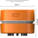 ODISTAR Mini Desktop Vacuum Cleaner for Table Dust (Orange AA Battery)