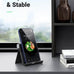 UGREEN Cell Phone Stand Holder for Desk Adjustable Compatible with iPhone 13 12 Pro Max 11 SE XS XR 8 Plus 6 7 Galaxy Note20 S20 S10 S9 S8 Foldable Black