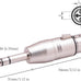 1/4 to XLR Adapter 4 Pack, 1/4" TRS to XLR (2 Pair), 2pcs Male to Male and 2pcs Male to Female, Balanced Quarter Inch 6.35mm Male to XLRMale/Female Adapters for Mixers, Microphones, Amplifiers