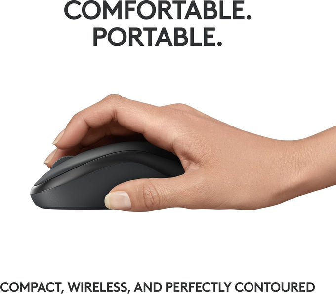 Logitech M240 Compact Silent Bluetooth Wireless Mouse - Graphite