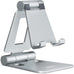 Nulaxy Full Aluminum Dual Folding Cell Phone Stand for Desk, Black