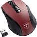 HOTWEEMS Wireless Mouse, D-09 Computer Mouse USB Cordless Mice for Laptop, Ergo Grips, Lightspeed 5-Level 2400 DPI, 16 Months Battery, Portable for PC Mac Chromebook (Black)