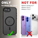 YENAPOON for iPhone 17e Case, iPhone 16e Case, Magnetic Cover, Black