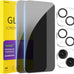 PEHAEL for iPhone 16 Pro Max Privacy Screen Protector+Camera Lens Protector