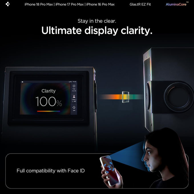Spigen Screen Protector for iPhone 18 Pro Max, 17 Pro Max, 16 Pro Max