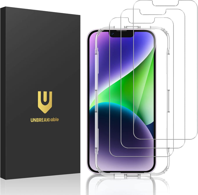 UNBREAKcable 3-Pack Screen Protector for iPhone 17 Pro Tempered Glass