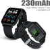 Smart Watch for Men Women Compatible with iPhone Samsung Android Phone 1.69 inch Full Touch Screen IP68 Waterproof Bluetooh Fitness Tracker Heart Rate/Sleep Monitor (Black)