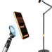 Magnetic Phone Floor Stand, Aluminum iPhone Overhead Stand with Adjustable Arm & Remote for Multi-Angle Creative Shooting, Stable Stand for iPhone/Android