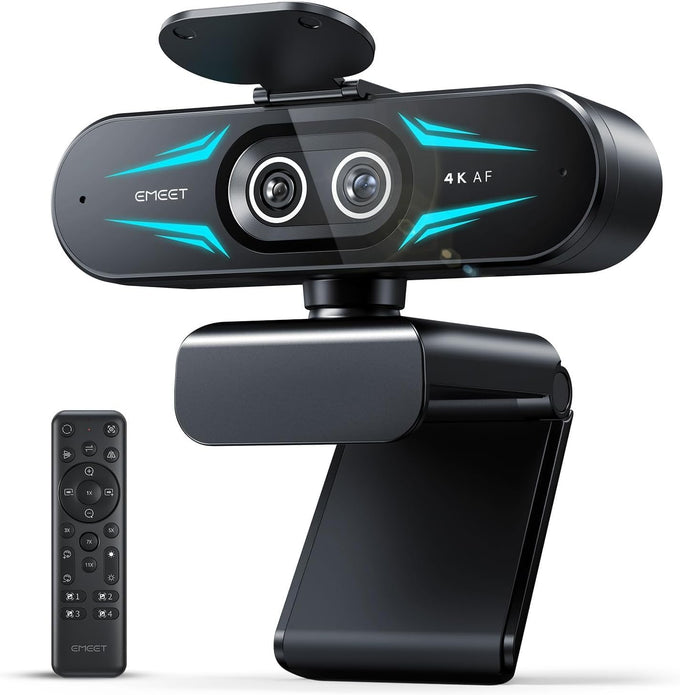 EMEET C60E 4K Webcam for Streaming & Gaming，PDAF Autofocus