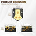 2 Way Power Distribution Block,2 PCS 12v Distribution Block 0/2/4 Specification Input 4/8/10 Specification Output Amplifier Ground Distributor, Suitable for Power Distribution Block Car Audio