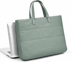 Laptop Bag for Women/Men, Water-Repellent Fabric, Compatible MacBook Pro 16 Inch, 15.6 Inch HP, Dell, Acer Aspire, Asus Notebook, Lightweight Laptop Shoulder Bag Carrying Case, Mint Green