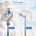 Selfie Stick Tripod for Phone with Remote Control & Holder, 50 Inch, Black