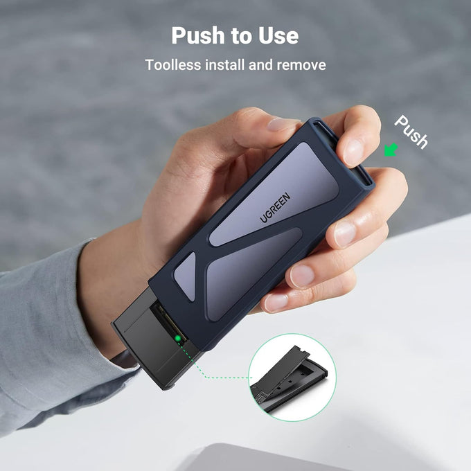 UGREEN USB-C M.2 NVMe SSD Enclosure，10Gbps