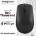 Lenovo 530 Wireless Mouse – Full Size Computer Mouse for PC, Laptop, Windows Computer - 2.4 GHz Nano USB Receiver - Ambidextrous Design - 12 Months Battery Life – Cordless