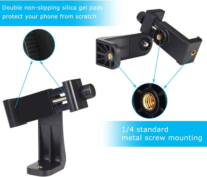 Smartphone Holder/Vertical and Horizontal Tripod Mount Adapter