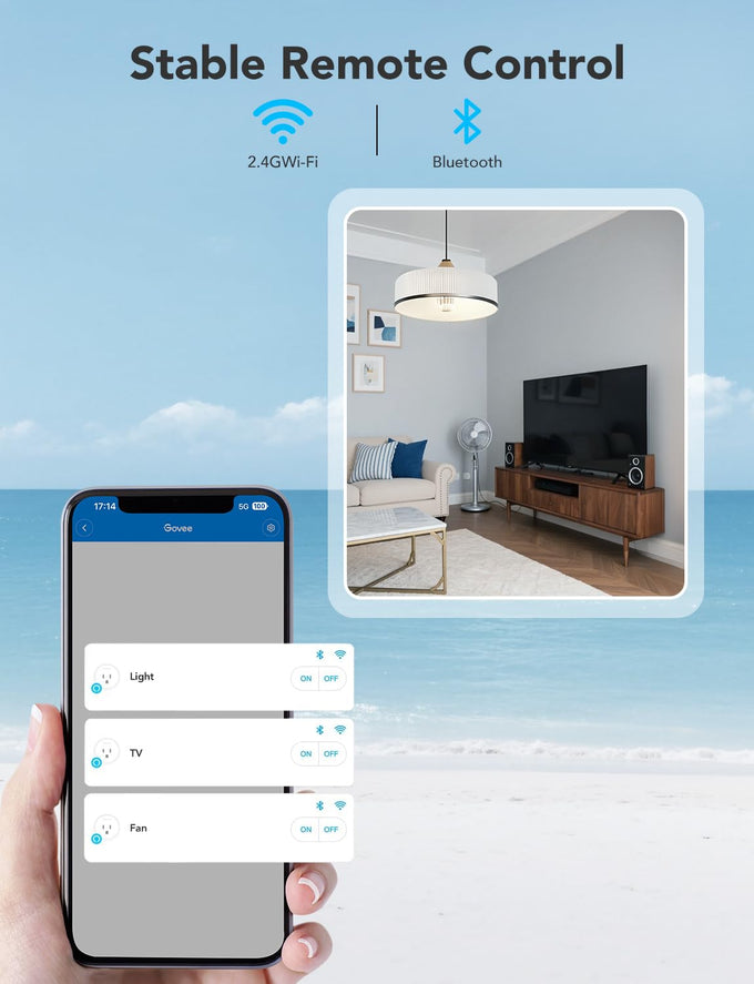 Govee Smart Plug, WiFi Outlet Compatible with Alexa & Google Assts, 4 pcs
