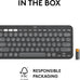 Logitech Pebble Keys 2 K380s Wireless Bluetooth Keyboard - Tonal Graphite