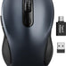 Trueque Wireless Mouse for Laptop, Ergonomic 6-Button Mouse, Space Gray