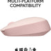 Logitech M170 Compact Ambidextrous 2.4 GHz Wireless Mouse - Rose