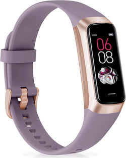 Fitness Tracker with 24/7 Heart Rate, Activity Trackers with Blood Pressure Sleep Monitor, 1.10" AMOLED Screen Step Tracker, Waterproof Step Counter, Health Smart Watch Pedometer for Women Men