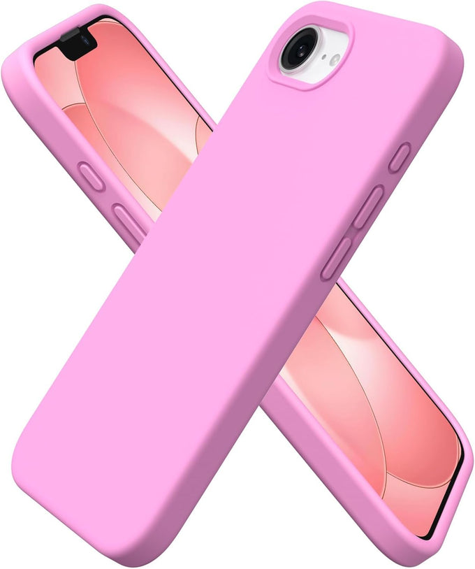 ORNARTO for iPhone 17e Case and for iPhone 16e Case 6.1'', Chalk Pink