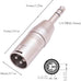 1/4 to XLR Adapter 4 Pack, 1/4" TRS to XLR (2 Pair), 2pcs Male to Male and 2pcs Male to Female, Balanced Quarter Inch 6.35mm Male to XLRMale/Female Adapters for Mixers, Microphones, Amplifiers