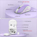 OMOTON Purple Wireless Keyboard and Mouse Combo, Built-in Phone Holder
