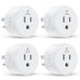 EIGHTREE Smart Plug WiFi Outlet Works with Alexa & Google Home, 15A, 4-Pack