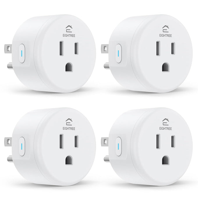EIGHTREE Smart Plug WiFi Outlet Works with Alexa & Google Home, 15A, 4-Pack