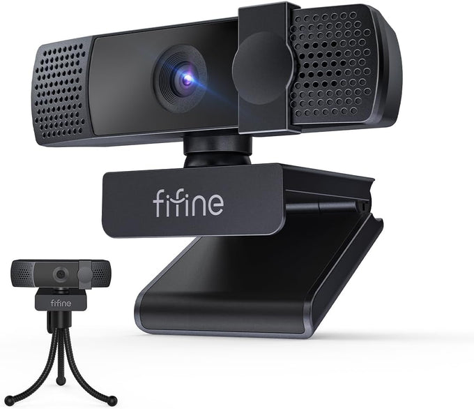 FIFINE K438 4K Resolution Webcam with Built in Microphone for Streaming