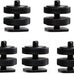 (2 Packs) Fotasy Hot Shoe to 1/4 Adapter, Camera Hot Shoe Mount Adapter, Flash Shoe to 1/4"-20 Male Post Adapter with Locking Disk