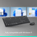 Logitech MK295 Full Size Silent Wireless Keyboard Mouse Combo - Graphite
