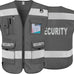 TCCFCCT Security Vest for Security Guard 9 Pockets Safety Vest, Black L