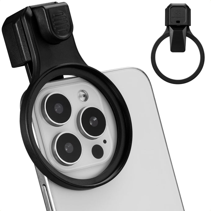 K&F CONCEPT 58mm Press-on ND2-32 Phone Lens Filter Kit