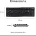 Logitech MK270 Full Size Wireless Keyboard and Mouse Combo - Black