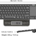 Arteck Universal Backlit 7-Colors Bluetooth Touch TV Keyboard with Easy Media Control and Build-in Touchpad for TV-Connected Computer, Smart TV, Desktop, Laptop, iPad, Surface, Tablet, HTPC