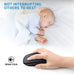 Afaartcci Rechargeable Wireless Mouse, Silent Bluetooth Mouse (Black)
