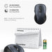 Trueque Wireless Mouse for Laptop, Ergonomic 6-Button Mouse, Space Gray