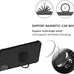 jioeuinly for AriVoice A67L Case Compatible for Foxx FoxxD A67L Phone Case Cover [with Tempered Glass Screen Protector][ 2MM Thickening Super Protection][Ring Support] Black