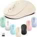 Wireless Mouse, 2026 New Model, Silent Click Ergonomic Design, Portable, 4 Buttons, Adjustable DPI (800/1200/1600), for Laptop/PC/Office (Beige)