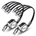 Multi USB Charger Cable 4A, Retractable Charging Cord for Multiple Devices