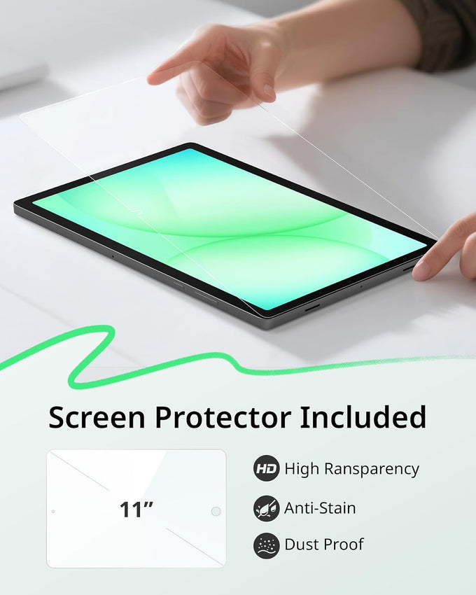 CACOE Case for Samsung Galaxy Tab A11+/ A9+ Plus 11" with Screen Protector