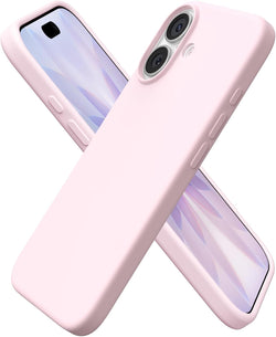 ORNARTO for iPhone 17 Case, Slim Liquid Silicone Cover, Chalk Pink