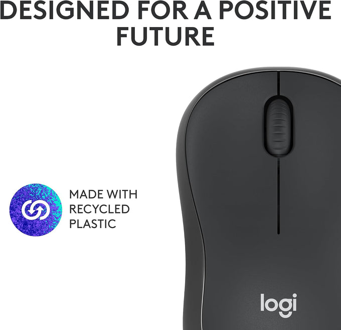Logitech M240 Compact Silent Bluetooth Wireless Mouse - Graphite
