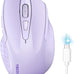 TECKNET Wireless Mouse, BT 5.0/2.4G, Rechargeable 6-DPI Silent, Grey